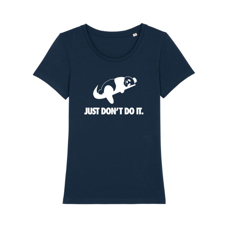 Camiseta feminina - SÓ NÃO FAÇA S azul marinho