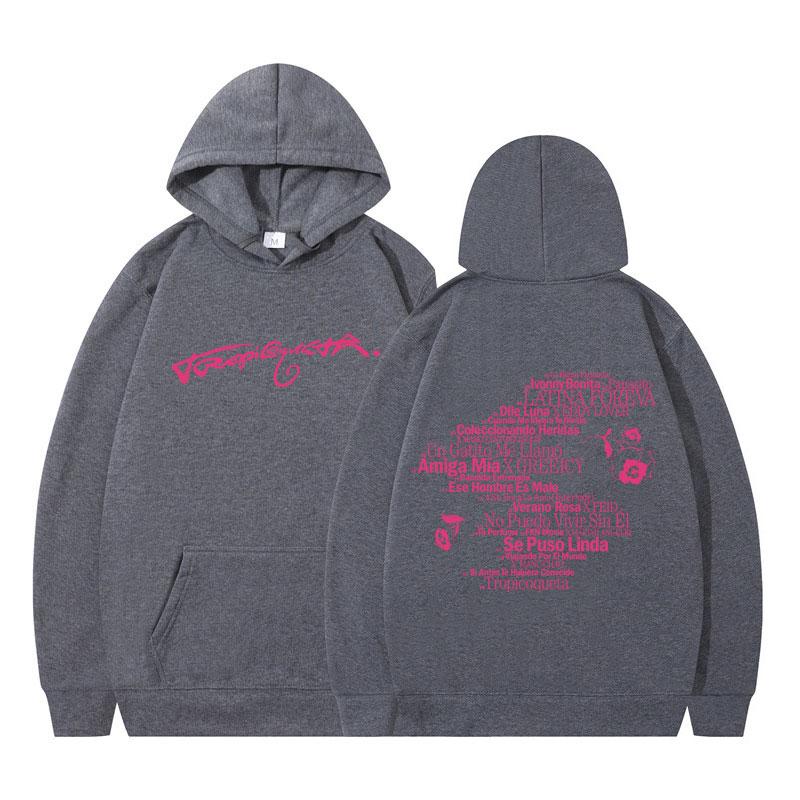 Singer Karol G Tropicoqueta 2025 Album Hoodie Women Fashion Sweatshirts Long Sleeves Casual Oversized Hoodies Streetwear