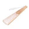 Folding Fan Hallow Lace Bamboo Bones Vintage Style Hand Fan with Tassel for Performance Clothes Decoration Gift