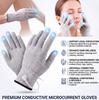 EMS TENS Pulse Massager Unit with Conductive Gloves 9 Intensity 4 Mode Muscle Relaxation Body Wellness Beauty Spa Care Kit