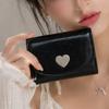 Heart Fold Wallet - Black