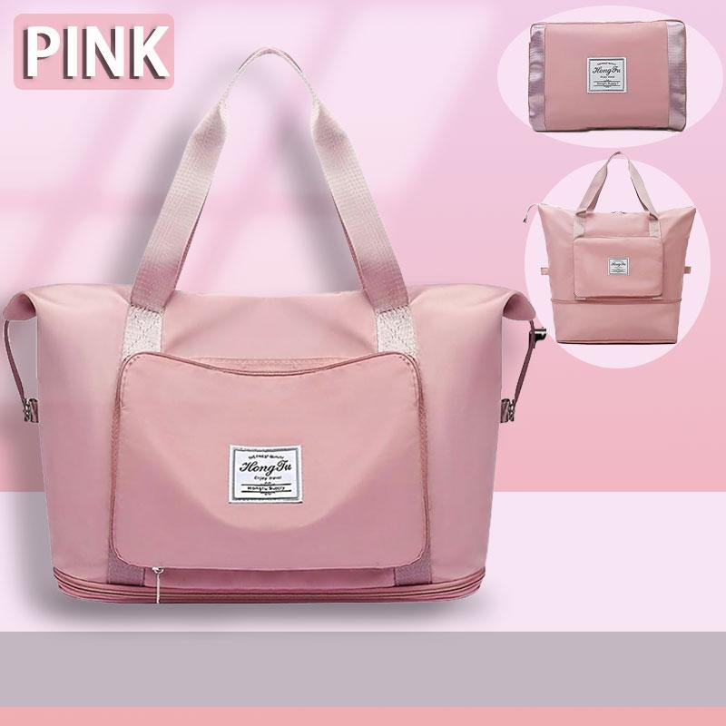 Foldable expandable travel bag, large capacity waterproof luggage bag, tote bag, travel luggage bag suitable for weekend camping
