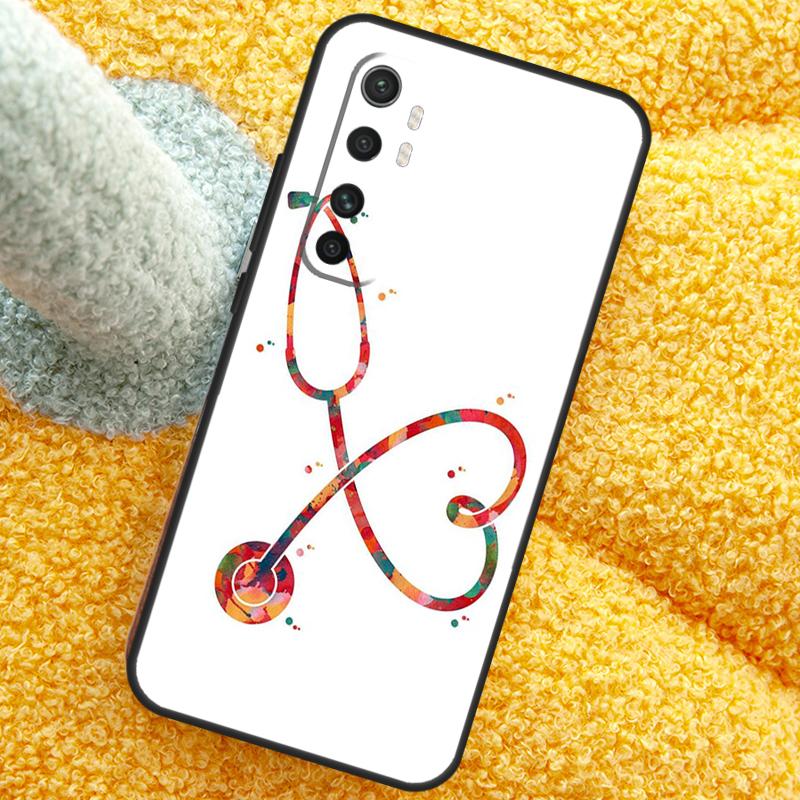 Cute Stethoscope Heart Case For Xiaomi 15 Ultra 14 13T 14T 15T 17 Pro Max  Cover For POCO X7 Pro X5 X6 F5 F6 F7 F8