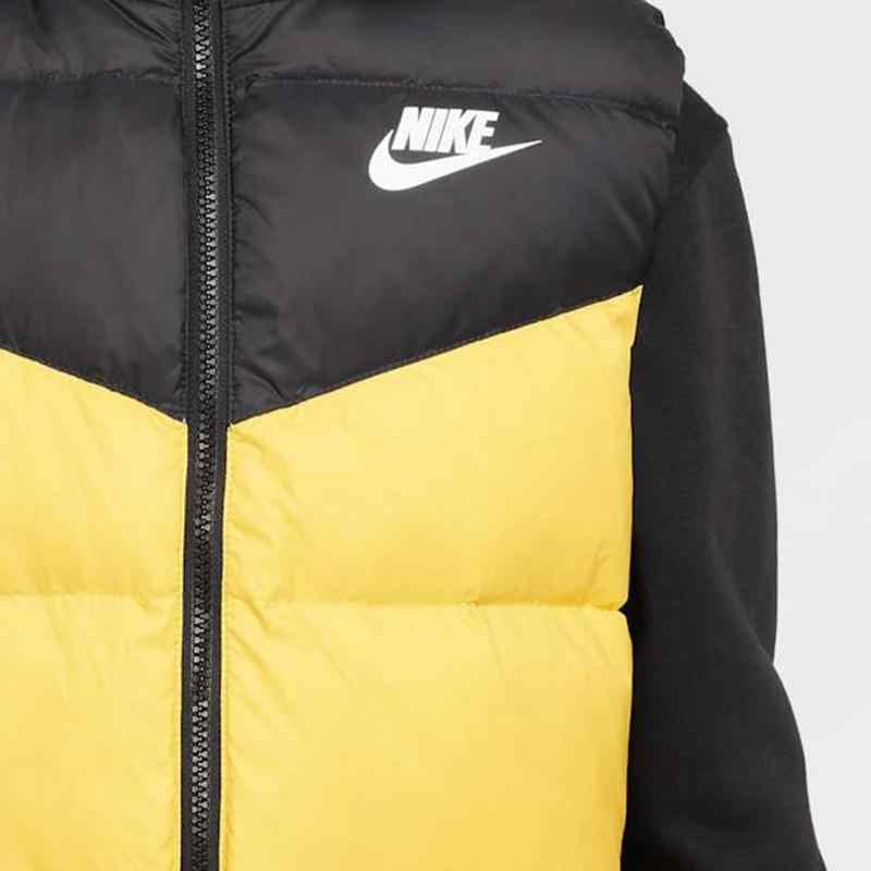 Nike Daunenweste Sport Reißverschluss Lässig Warm Entendaunen Kinderwesten Gelb HV1602-777