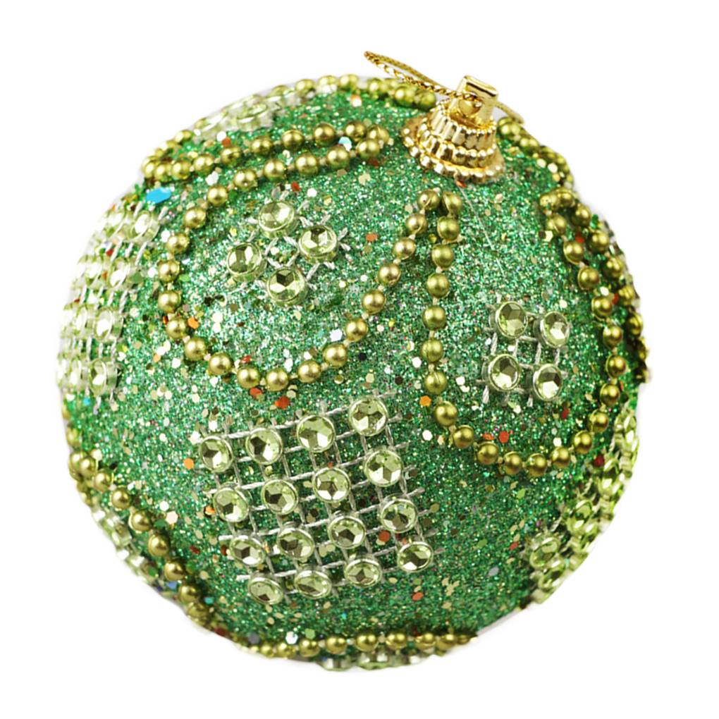 1 buc Globule de Spumă de Cristal Decor Pom de Crăciun Minge Lanț Mărgele Sclipici Ornament Crăciun DIY -