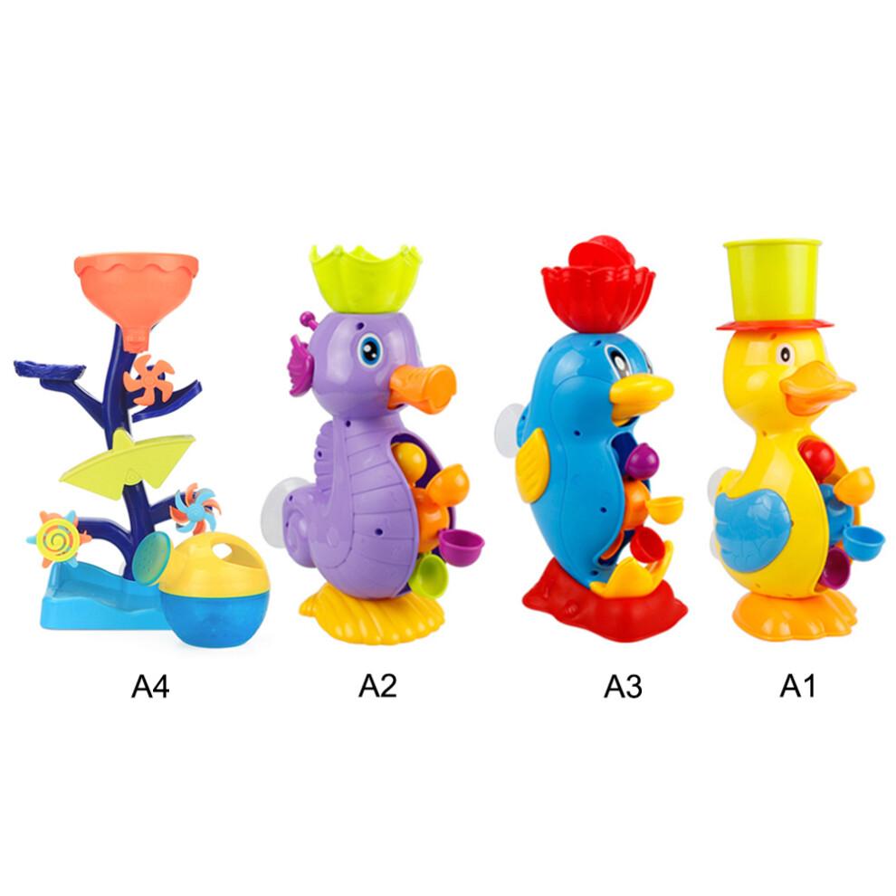 Bade-Angelset mit Schlaufenmund Dinosaurier, Wasserspritzender Dinosaurier Spielzeug und Gelbes Quietscheentchen Für Kleinkinder zur Fähigkeitsentwicklung und Unterhaltung