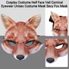 Halloween Foxes Cosplay Mask Masquerade Foxes Face Mask Animal Cosplay Mask For Women Man Masquerade Halloween Cosplay