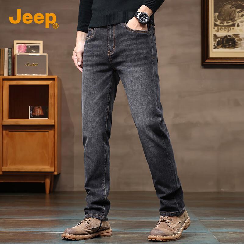 

Jeep Мужские прямые джинсы слим-фит 33