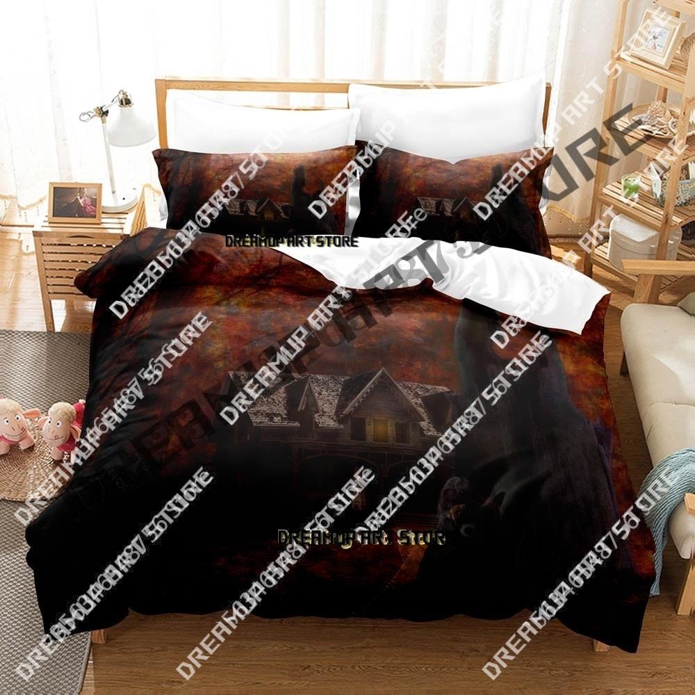Fashion Dark Lost Souls Ghost Bedding Set Single Twin Full Queen King Size Bed Set Kids Bedroom Duvetcover Sets Bed Sheet Set