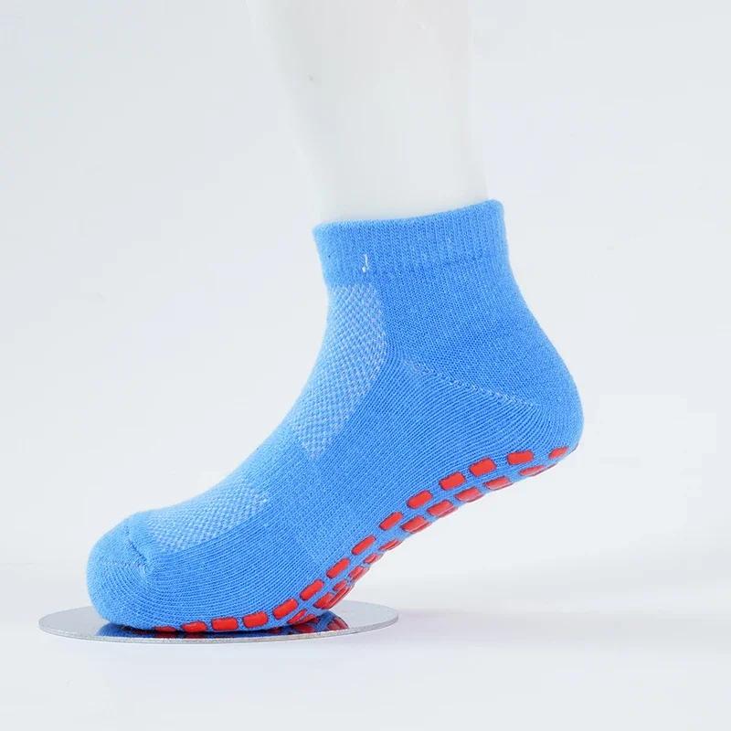Kids Adults Anti-Slip Sock Trampoline Sock Cotton Breathable Short Socks Elasticity Boy Girl Outside Family Sports Yoga Socks