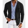 Blazer Uomo Casual Business Stampato Doppiopetto Autunno Taglia Grande