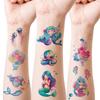 Children's Glitter Mermaid & Unicorn Waterproof Tattoo Stickers