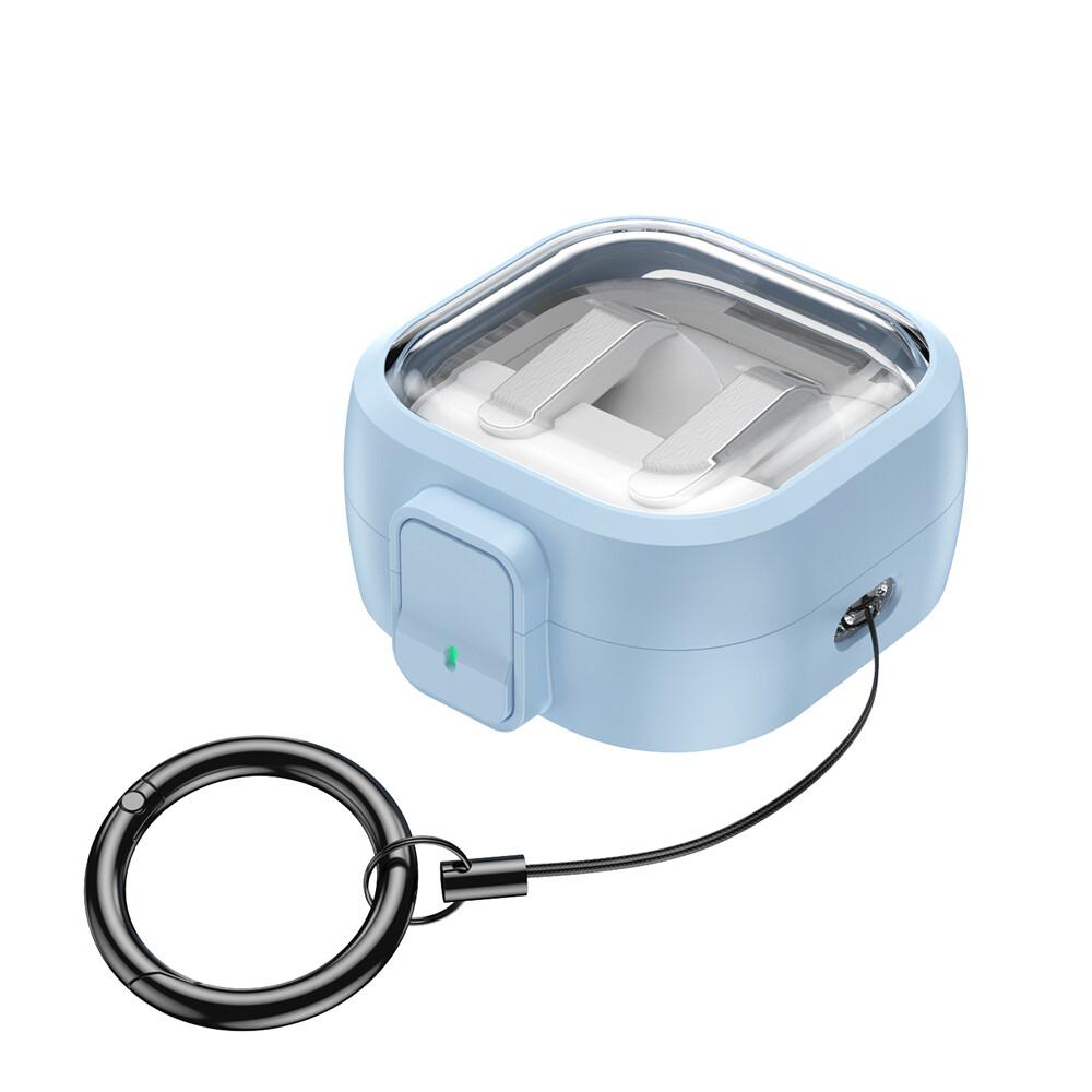 KEYSION Transparent Switch Lock Earphone Case for Samsung Buds4 4 Pro Hard PC Shockproof Headphone Cover for Galaxy Buds 4 Pro