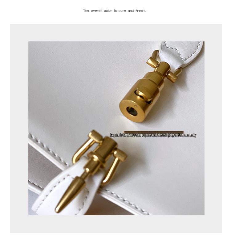 2025 New Style Women's Genuine Cowhide Leather Shoulder Bag - Casual, Simple, Stylish Handbag with Lock.