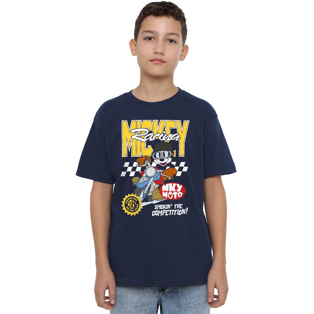 Mickey Mouse Childrens/Kids Racing Motorbike T-Shirt