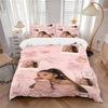 3Pcs Pink Heart Ariana Grande Bedding Sets For All Sizes New 3D Printed Bed Cover Comforter Duvet Cover Pillowcase Bedroom Decoration