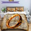 3 peças O Senhor dos Anéis3 padrão conjunto de roupa de cama conjunto de capa de edredom inclui capa de edredom e fronhas, decoração de quarto e presente perfeitos para todas as estações