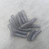 14-Color Faux Jade Bent Tube Acrylic Beads - Marbled Flower C-Shaped for DIY Jewelry & Accessories