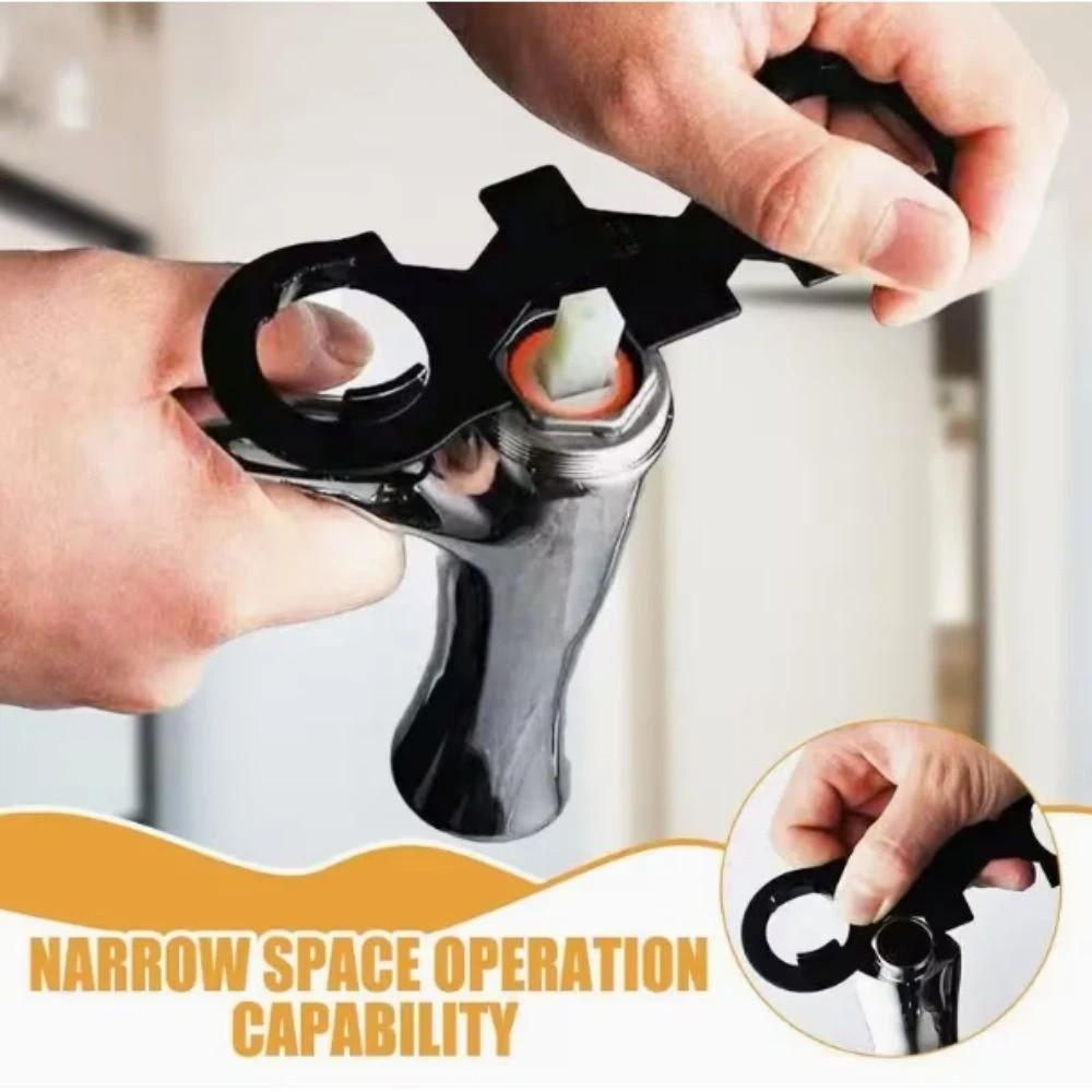 Professional Valve Wrench Adjustable Shower Faucet Wrench Bathroom Faucet Tool  Household Repair