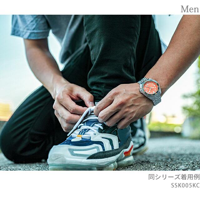SEIKO 5 Sports SBSC005 GMT SKX Serie, Strahlend Oranges Zifferblatt, Mechanisch Automatik, 10 Bar Wasserdicht, Hergestellt in Japan, Herren Luxus Uhr, JDM