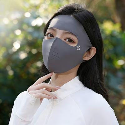 Ice Silk UV Face Cover Breathable Reusable for Motorcycle Running Riding