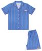 [Pink Zone] Blue Johnny Short Sleeve Collar Pajama Set [Shipped from Korea] 100% Authentic