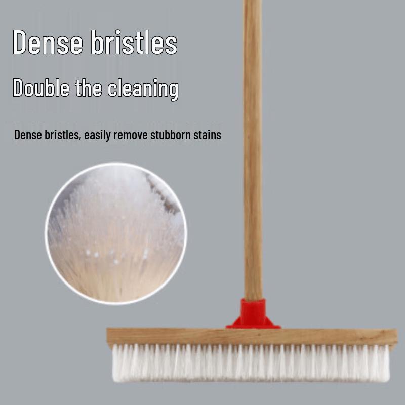 Kapuoluo Nylon Hard Bristle Long Handle Floor Cleaning Brush