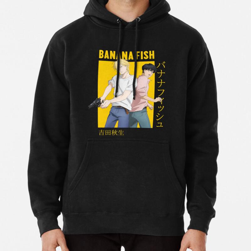 Buy Banana Fish Hoodies Sweatshirt Men Casual Pullover Streetwear Hip