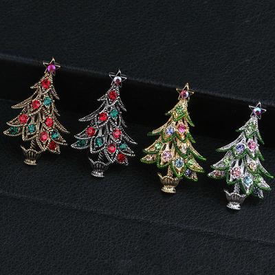 Festival-Brosche mit süßem Weihnachtsbaum, einzigartige klassische Broschen für Frauen, modischer Schmuck