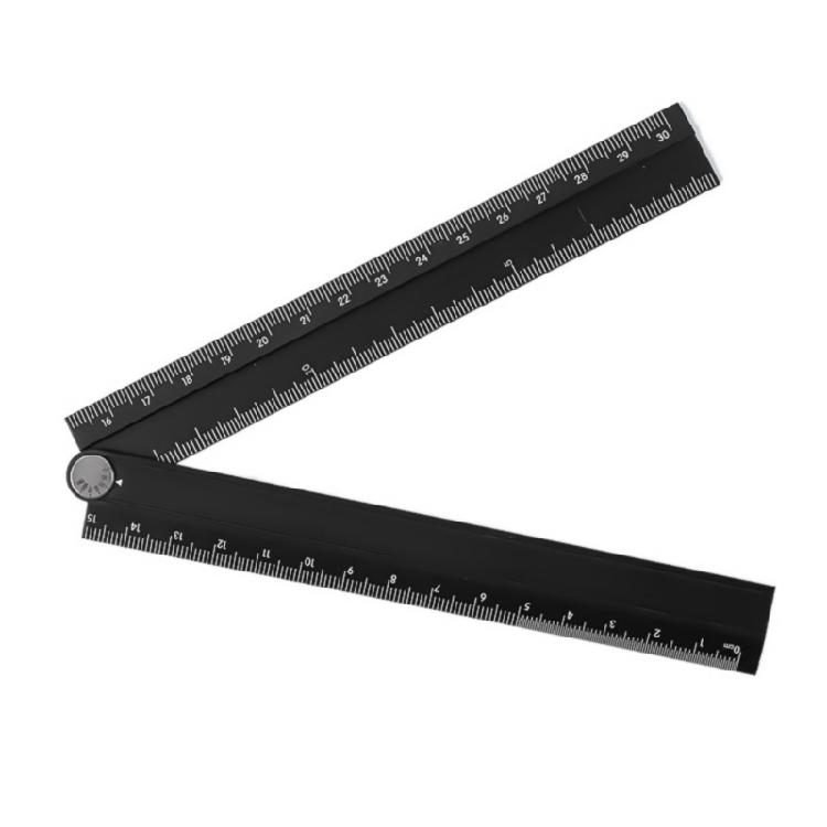 Składane aluminiowe linijki 30 cm Biurowe narzędzie pomiarowe Ulepszenia do precyzyjnego rysowania i pomiarów w różnych miejscach pracy