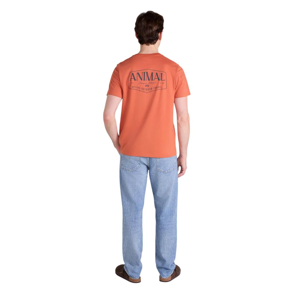 Animal Mens Jacob Back Print Logo T-Shirt