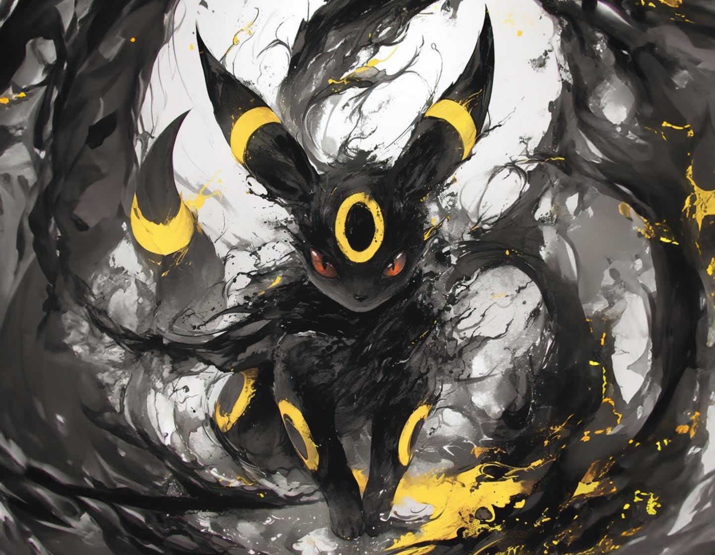 

Резиновый игровой коврик для карт Pokemon (Суми-э Блэки)