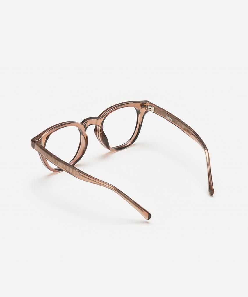 Peullang Pf315 Arnel-Style Horn-Rimmed Glasses Cinnamon (C7)