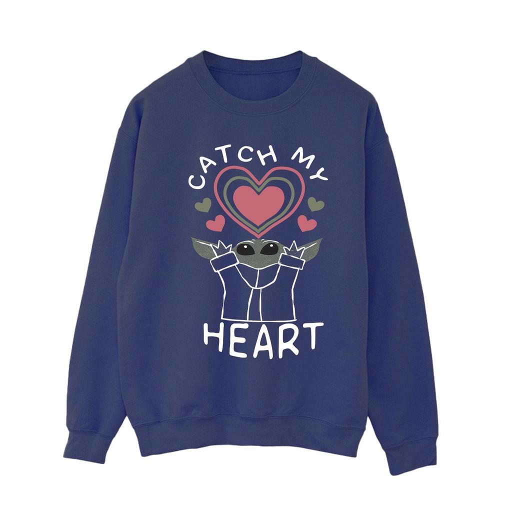 Star Wars Mandalorian Womens/Ladies Catch My Heart Sweatshirt
