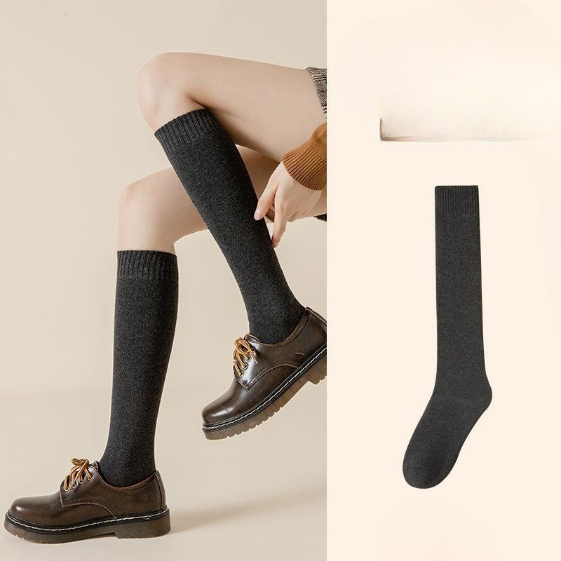 Thick and Warm Padded Socks for Children, Long Women's Stockings, Winter Calf-length Socks, Slimming Leg Stockings, Towel Socks