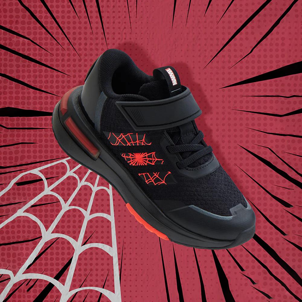 Adidas Marvel X Racer TR21 EL J Spider-Man Kids Sneakers Black Core-Black Solar-Red ID5236