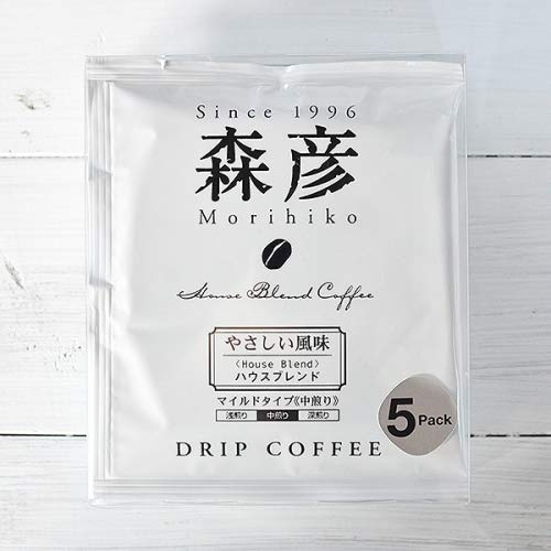 

Morihiko Drip Bag House Blend Gentle Набор из 5 шт. MORIHICO. «Вкус Морихико»