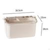 Makeup Organizer Manicure Tool Built In Dividers Nail Art 2 Tiers with Handle Lid Latching