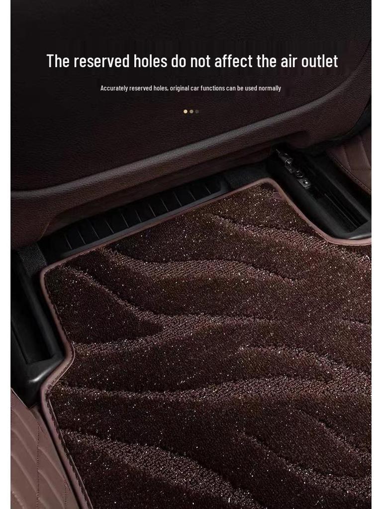 Universal Starry Sky Car Floor Mat - Eco-Friendly, Elbow Yarn, Main Driver, Single Piece