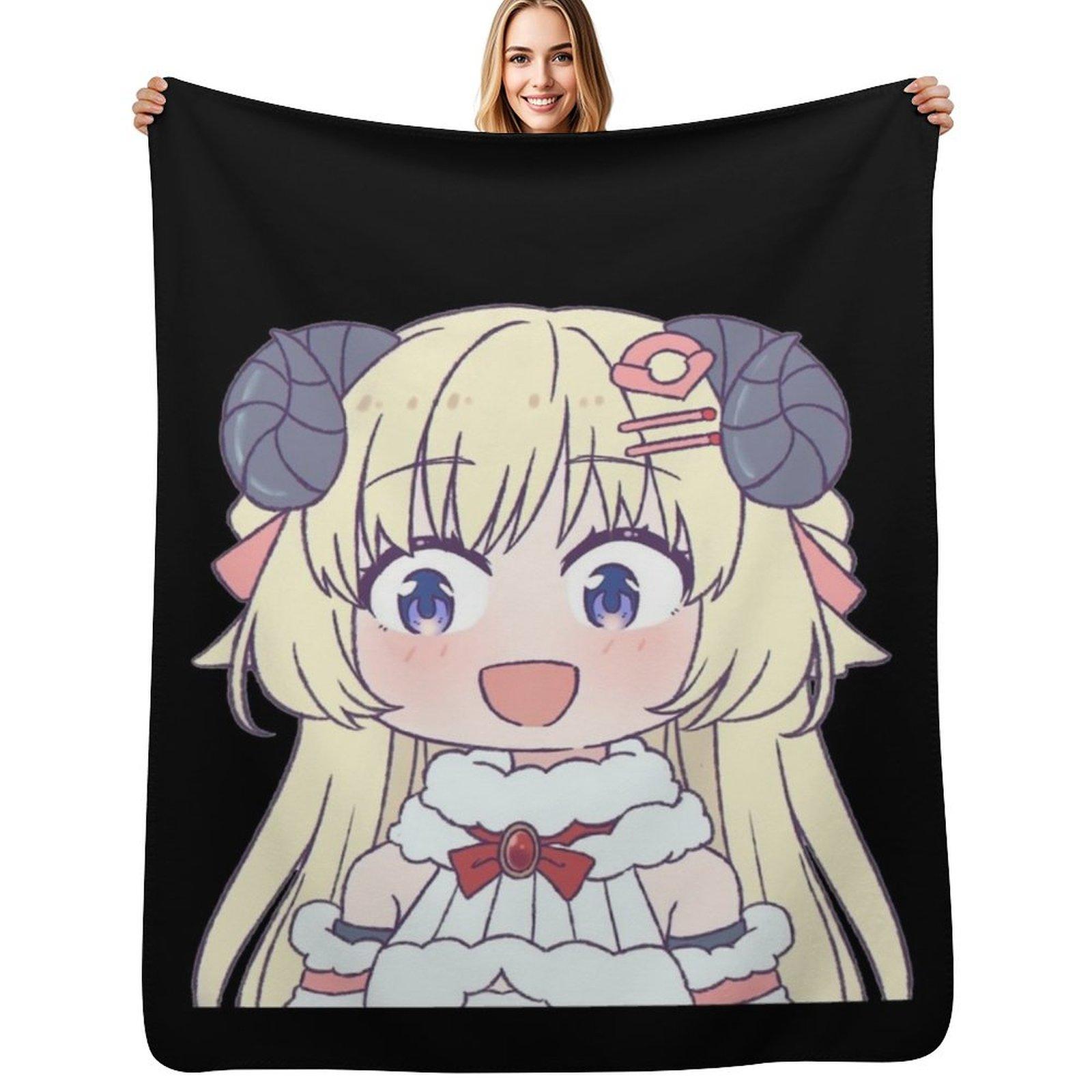 Tsunomaki Watame Throw Blanket Warm Throw Blanket Gift for Anniversary 102x76cm(40x30in)