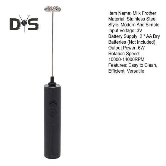 Håndholdt melkeskummer Elektrisk skummaskin Oppladbar rustfritt stål visp Drikkemikser Allsidig blandeverktøy for lattes Cappuccino Matcha