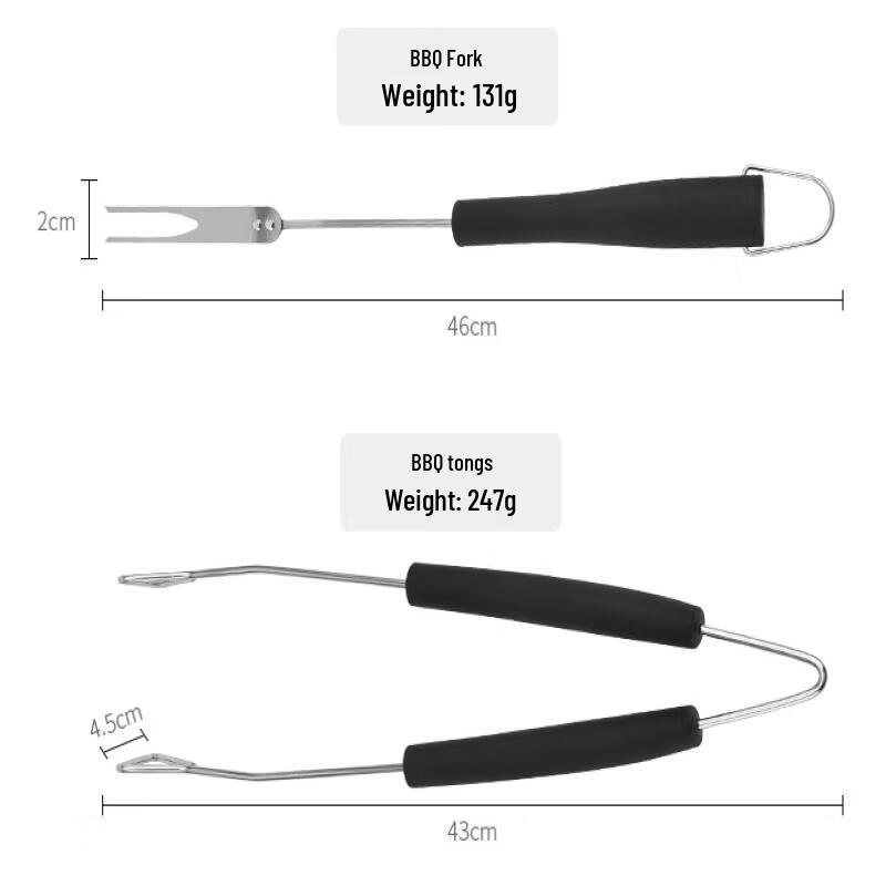 ZISIZ Stainless Steel BBQ Tool Set