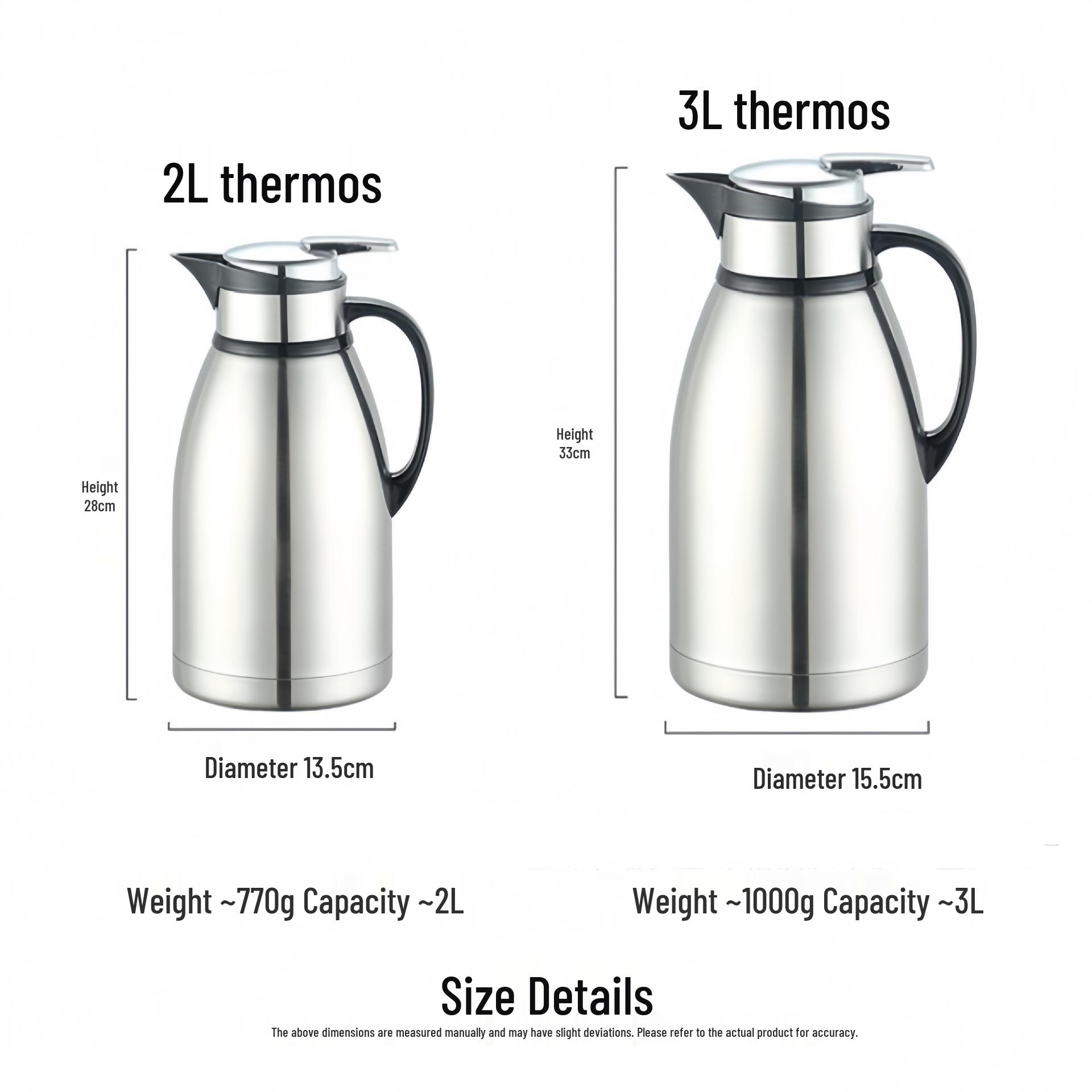 

Large Capacity Stainless Steel Vacuum Insulated Kettle 4-Hour Insulation SUS201