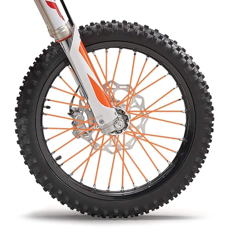 72PCS Universal Bicycle Spoke Skins Covers Motorcycle Wheel Rim Trim Wrap for Motorcycle Bike