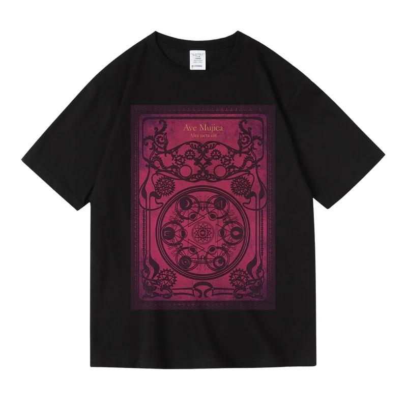 Ave Mujica Band di Ragazze 2D BanG Dream T-shirt a Maniche Corte in Cotone Taglia Grande Top Moda Estiva da Donna Abbigliamento Taglie Forti da Donna