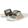 Kappa Retro Breathable Beach Velcro EVA Silent Non-Slip Slide Sandals Unisex Footwear White Brown K0DX5LT10F-6536