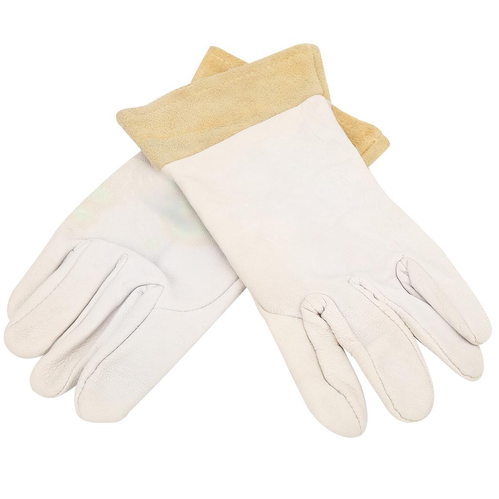 1 Pair TIG Welding Gloves Soft Sheepskin Comfortable Gloves Working Hands Safety ProtectionL 10.2in Length 4.3in Width
