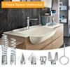 Pipeline Cleaner Tool 7Pcs Carbon Steel Cutting Head For Sewer Pipe Remover Dredging Tool For Home Hotel Shopping Mall Sink