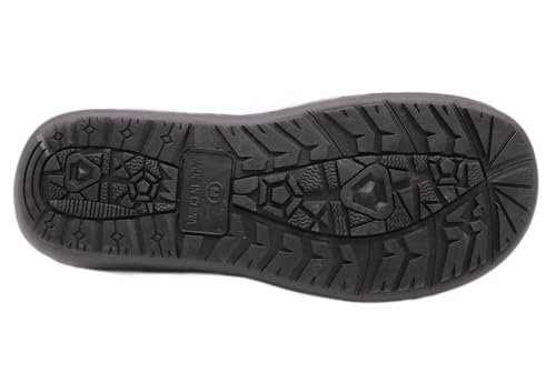 Women's Winter Sandals, Water-Repellent, Cold-Weather, Non-Slip Cushioned Insole, Casual Style, Black, Size 9775700, Medium