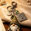 Travel Keychain Gnome with Inspirational Card, Still Hanging On, Keep Growing, Fine Healing Charm Your Path, Dwarf Key Ring for Bags Backpacks